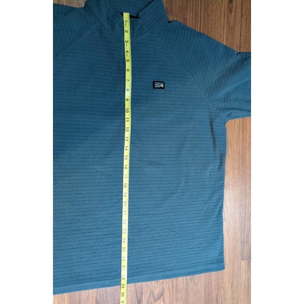Mountain Hardwear Pullover Mens XL Blue Grid Fleece 1/2 Zip Hiking Layer Travel - Picture 8 of 9